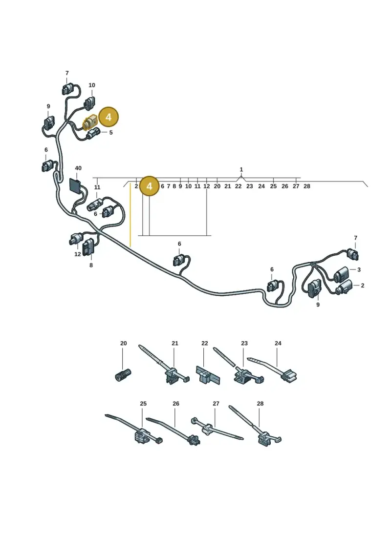 6X0973815 — Audi A5 Limo 2.0 (2024-) diagram 8wk972700, position 4