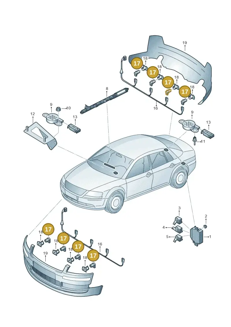 7H0919275CGRU — Audi A8/S8/qu. lang    08> (2007-) diagram 291919250, position 17
