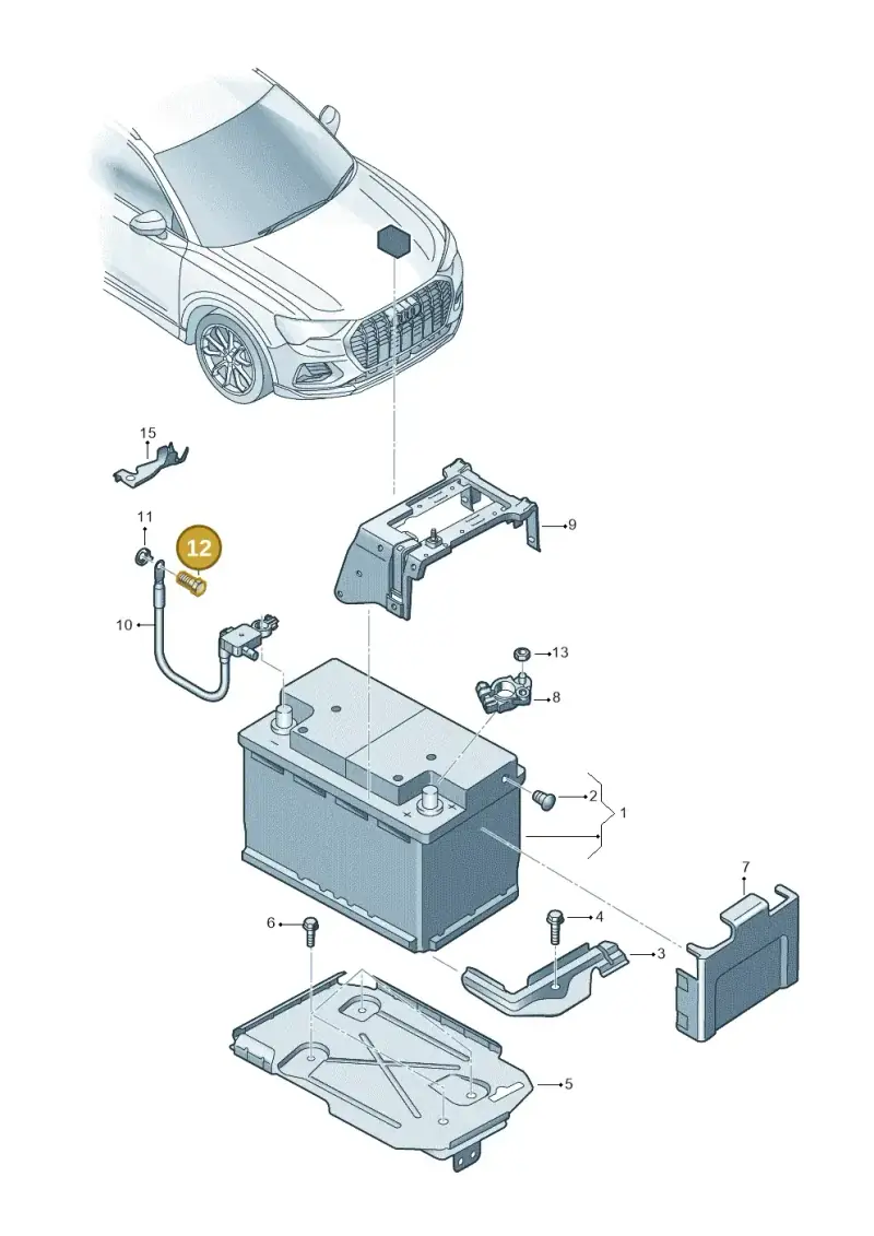 7H0972501 — Audi Q4 Sportback (2021-2022) diagram 89a915000, position 12