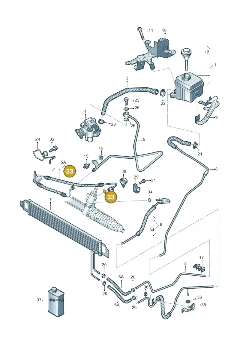 7L0422999 — Audi Q7 qu. 3.0 TDI (2009-2015) diagram 675422800, position 33