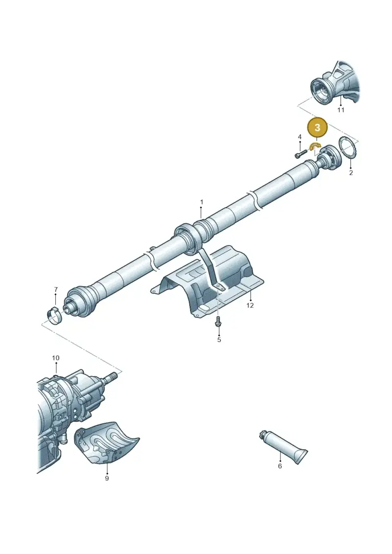 7L0521347A — Audi A8L (2017-2022) diagram 838521100, position 3