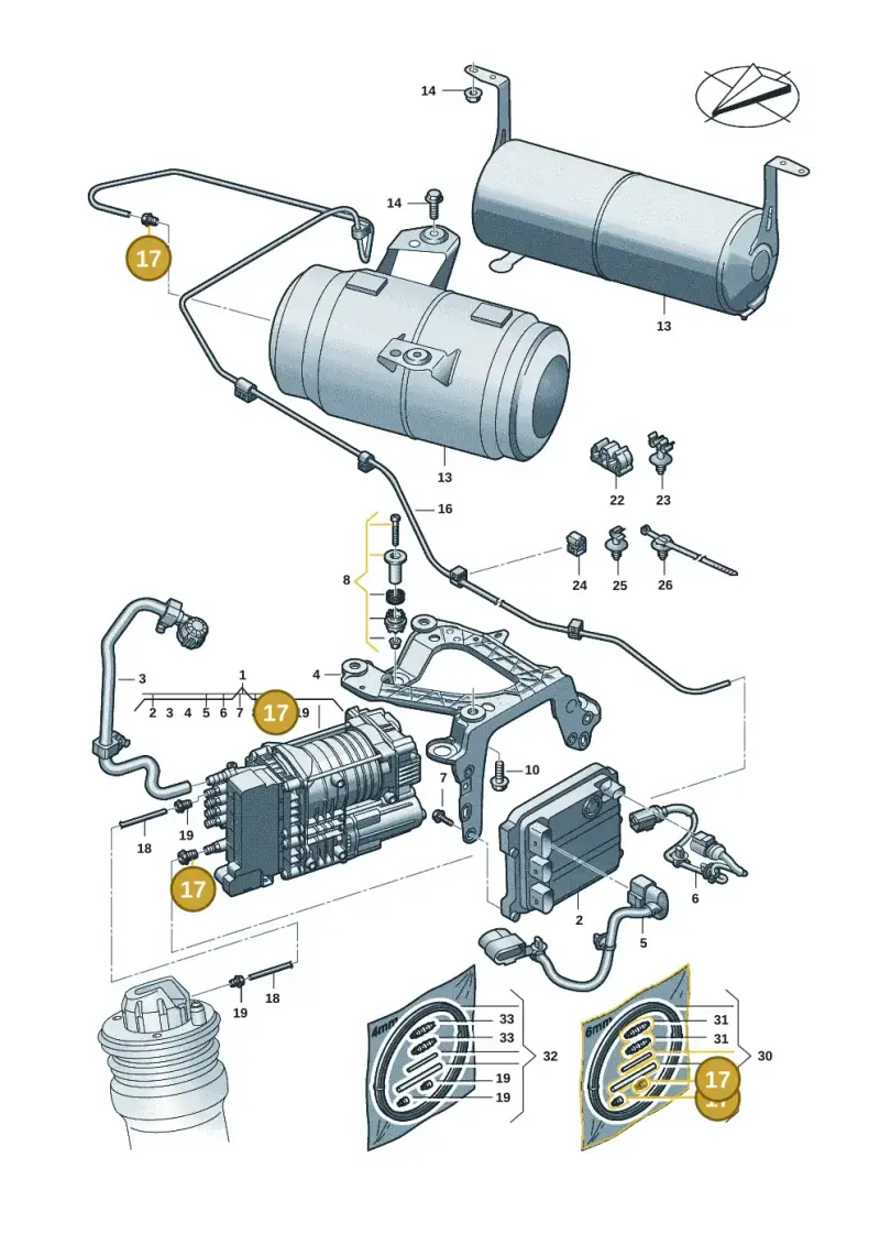 7L0616758 — Audi Q6 e-tron (2023-) diagram f5s616300, position 17