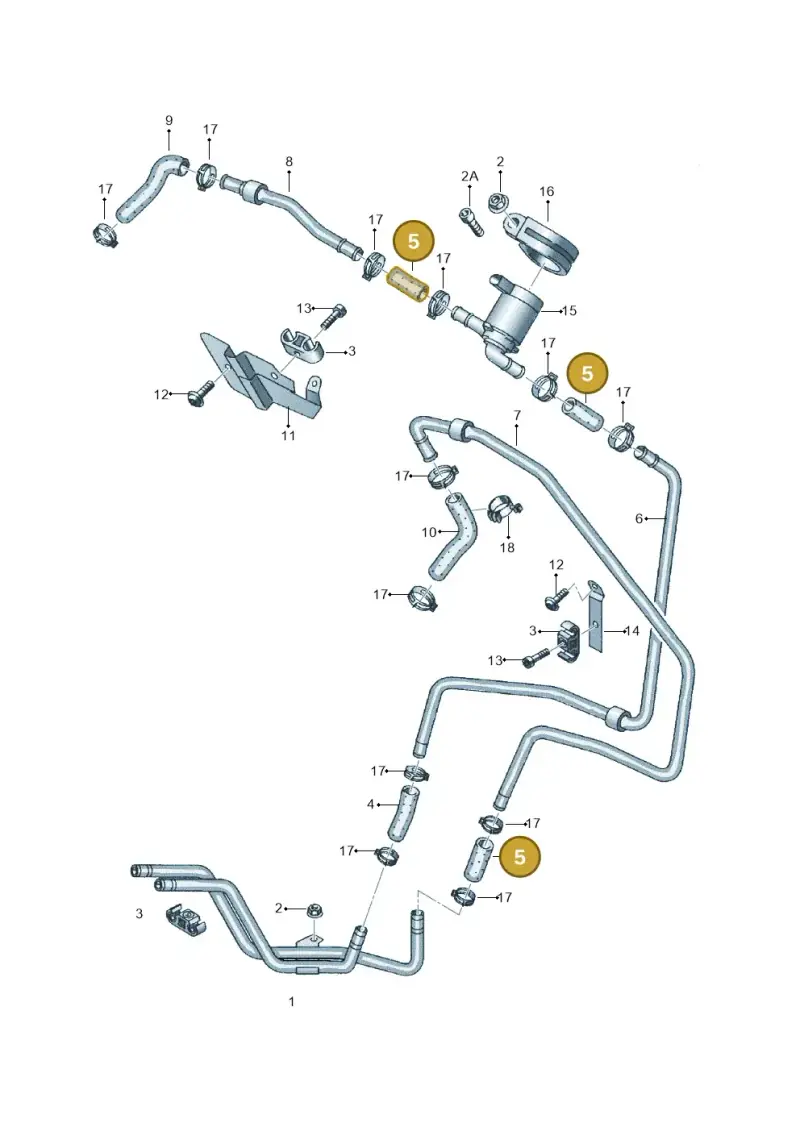 7L0815985 — Audi Q7 qu. 3.0 TDI (2009-2015) diagram 274819170, position 5