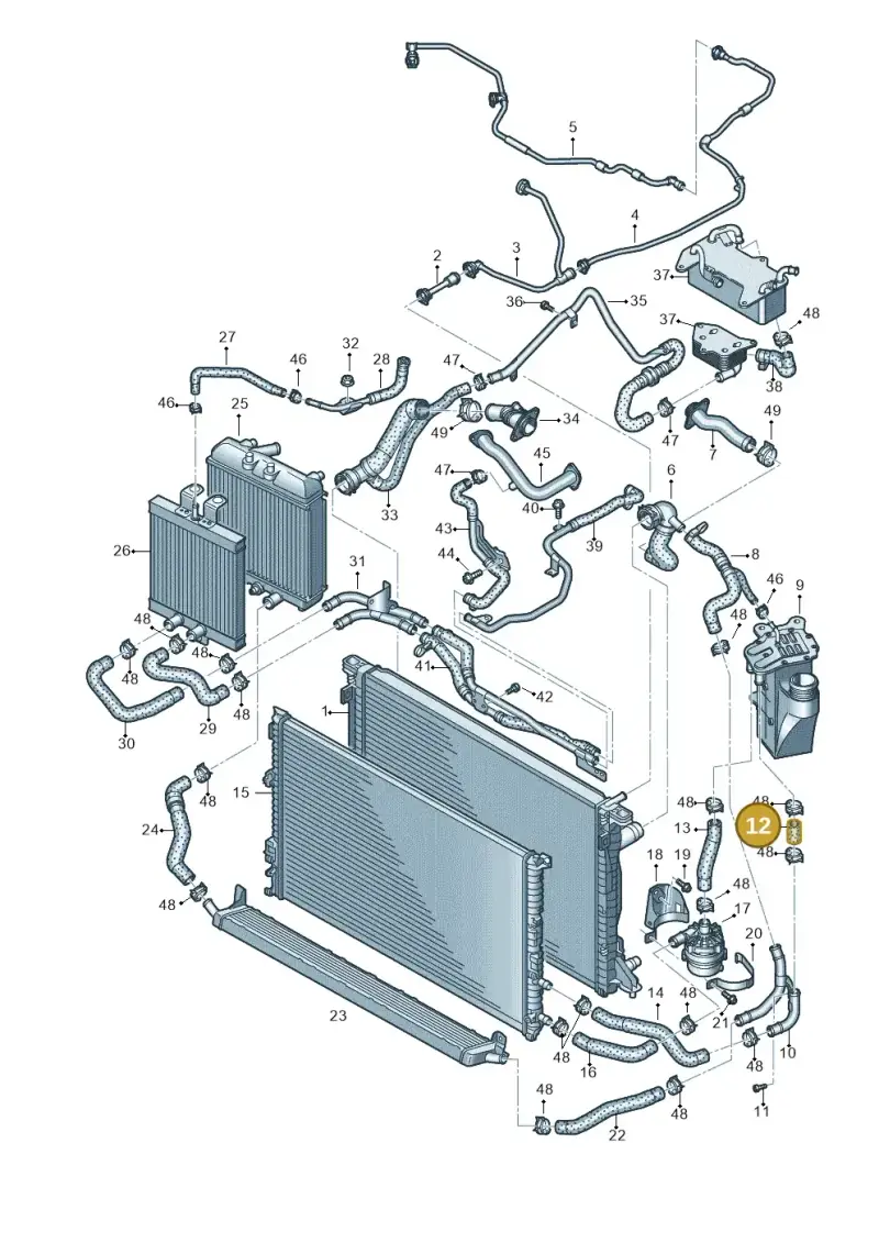 7L0815985 — Audi RS4 Avant (2017-) diagram 847121100, position 12