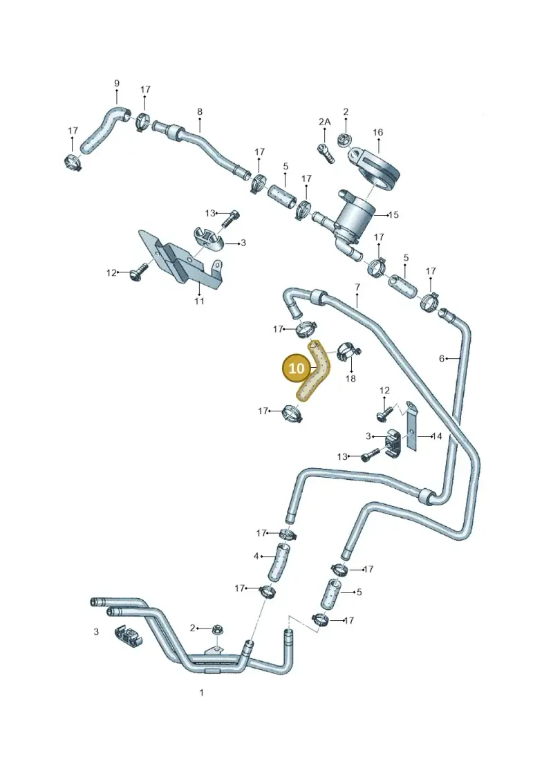 7L0815994 — Audi Q7 qu. 3.0 TDI (2009-2015) diagram 274819170, position 10