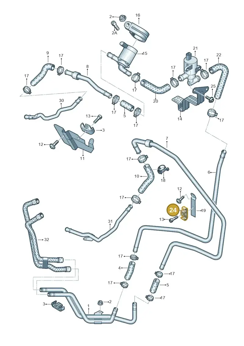 7L0819055B — Audi Q7 qu. 3.0 TDI (2009-2015) diagram 675819220, position 24