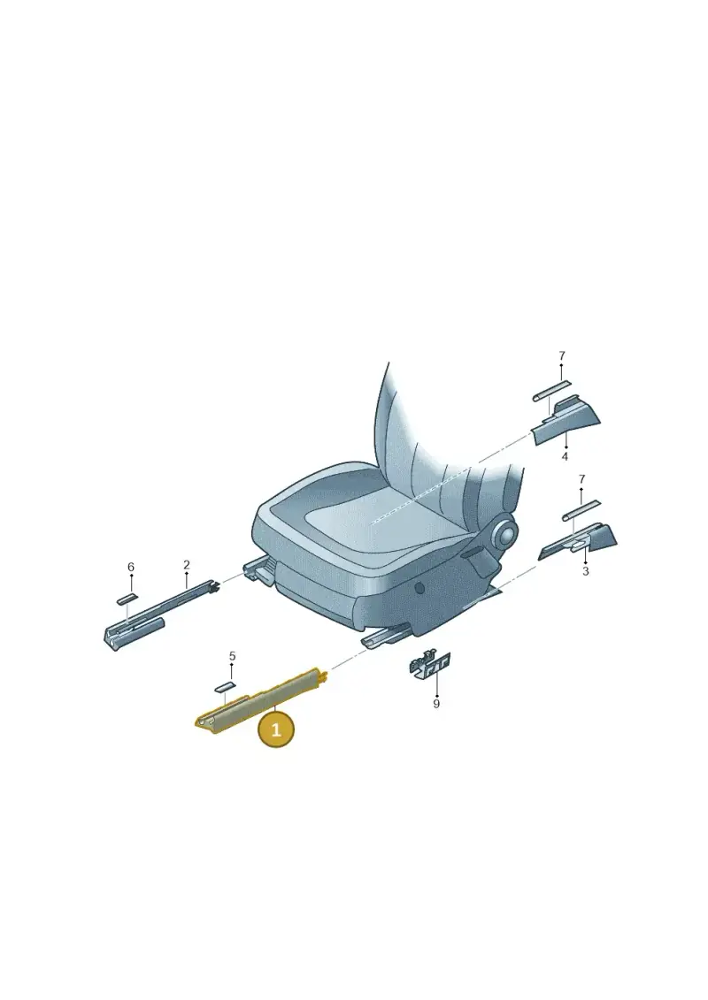 7L0881463H4PK — Audi Q7 qu. 3.0 TDI (2009-2015) diagram 493881700, position 1