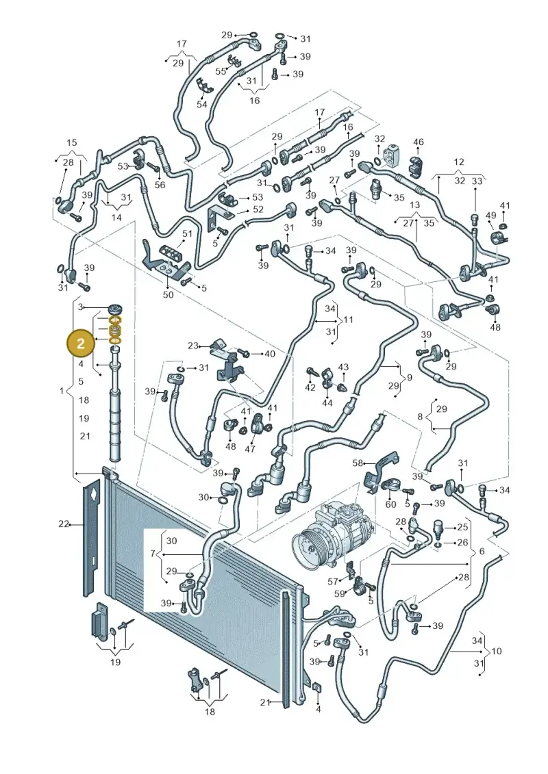 7L0898191A — Audi Q7 qu. 3.0 TDI (2009-2015) diagram 274820550, position 2