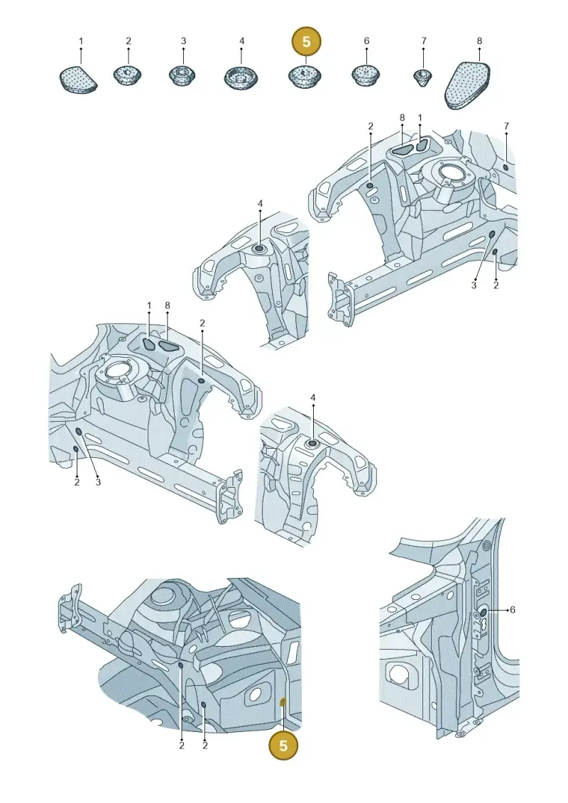 7L0899183 — Audi RS6 Avant (2019-) diagram 537803034, position 5