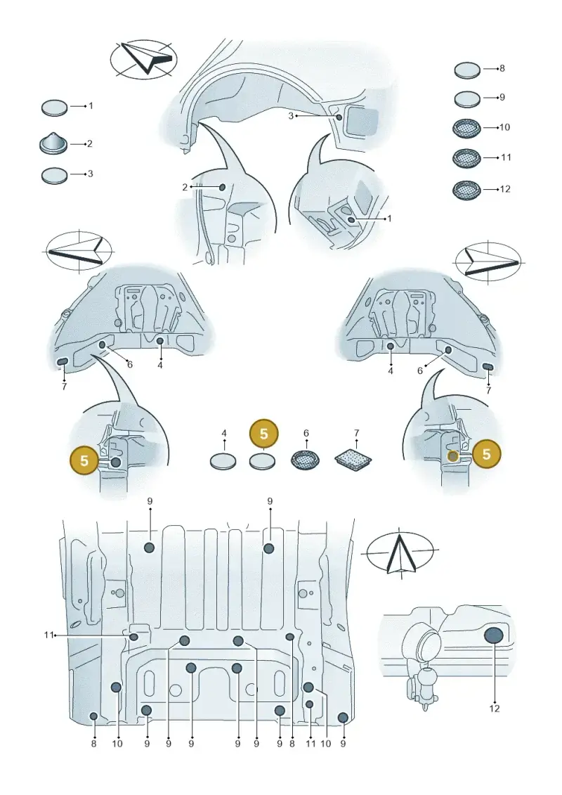 7L0899183 — Audi Q6 e-tron (2023-) diagram f5s803035, position 5