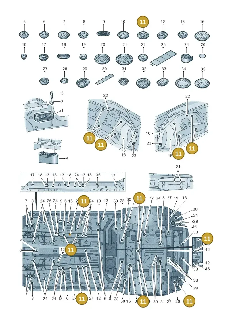 7L0899183A — Audi RS Q8 Quattro (2019-) diagram 429803035, position 11