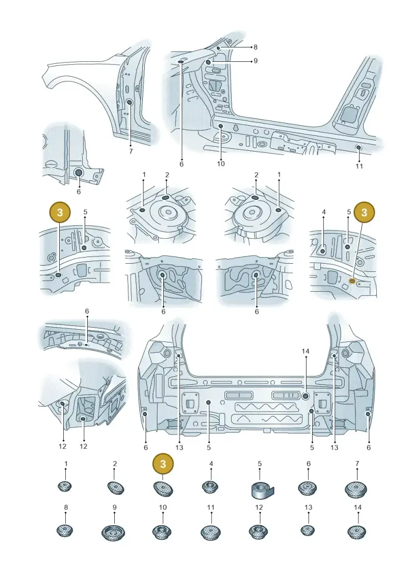 7L0899184A — Audi A1 sportback 1.0 (2018-) diagram 592803360, position 3
