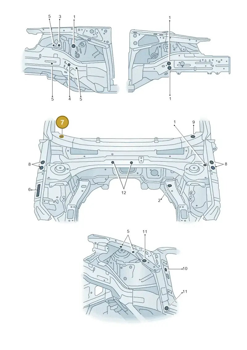 7L0899184A — Audi A3 Sportback (2019-2021) diagram 596803035, position 7