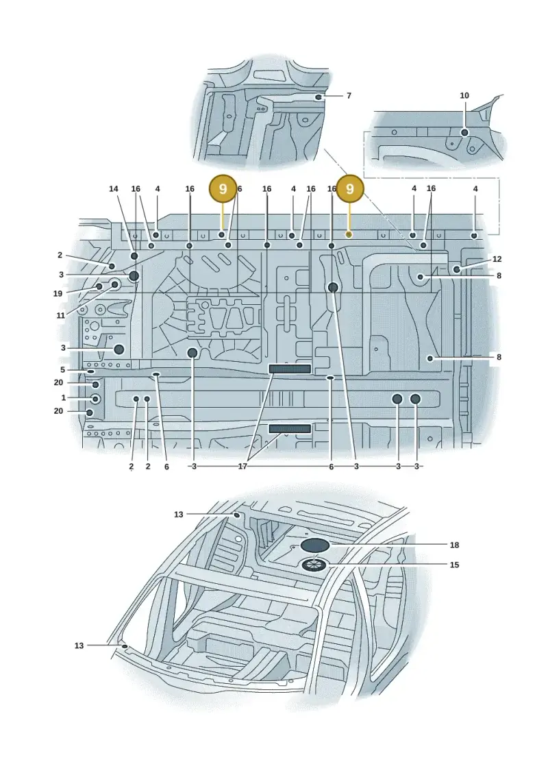7L0899187 — Audi RS e-tron GT (2020-2020) diagram 4j1803350, position 9