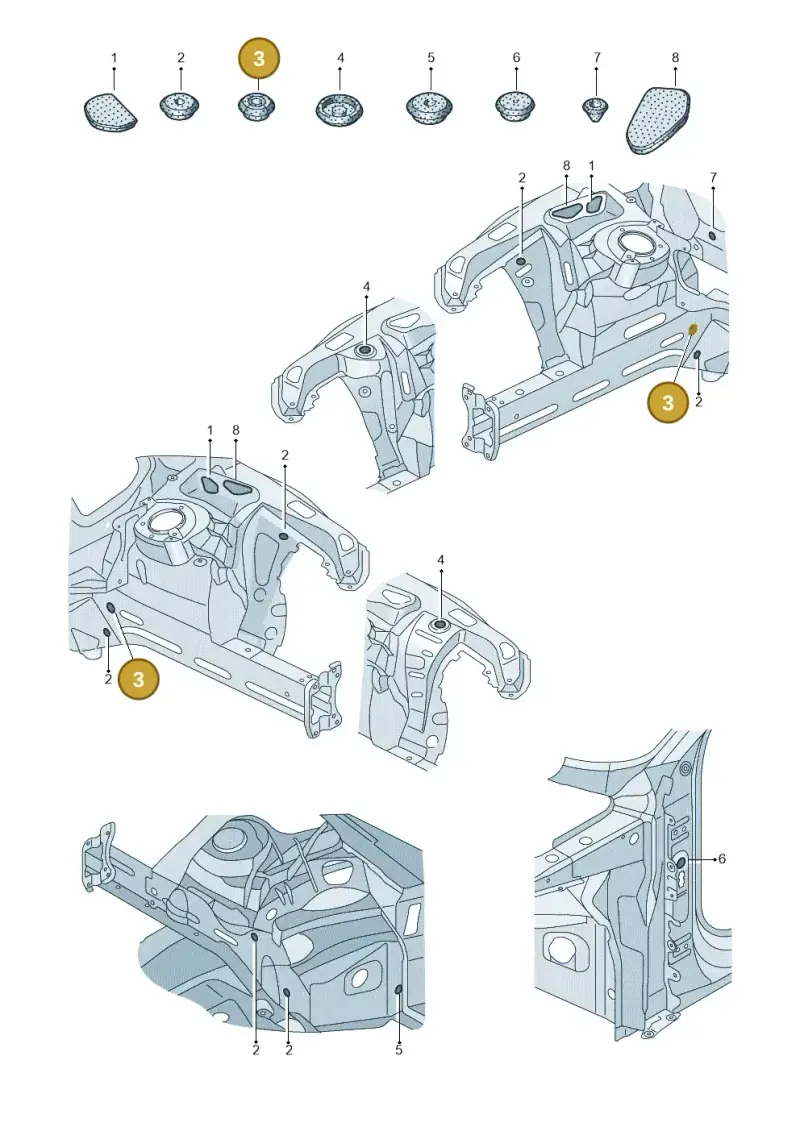 7L0899187 — Audi RS6 Avant (2019-) diagram 537803034, position 3