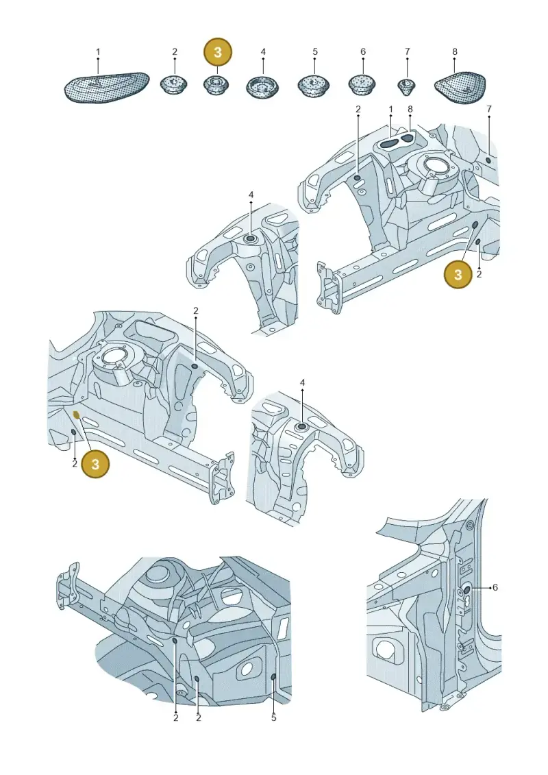 7L0899187 — Audi RS7 Sportback (2019-) diagram 538803034, position 3