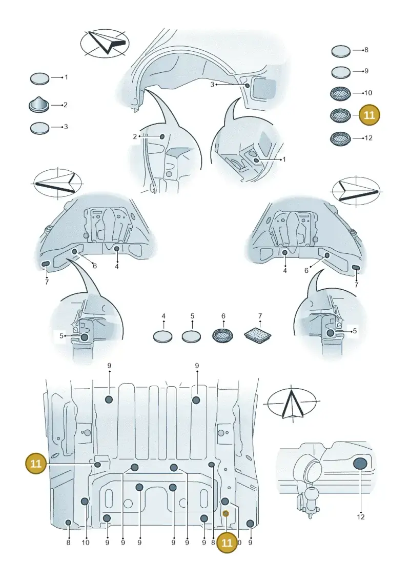 7L0899187 — Audi Q6 e-tron (2023-) diagram f5s803035, position 11