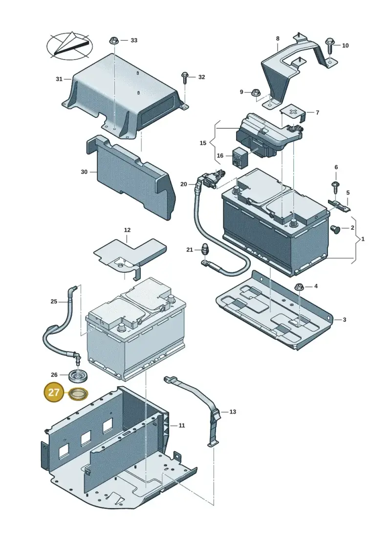 7L0899187 — Audi A5 Limo 2.0 (2024-) diagram 8wh915000, position 27