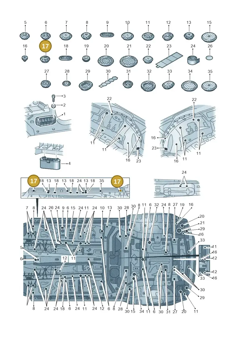 7L0899188 — Audi RS Q8 Quattro (2019-) diagram 429803035, position 17