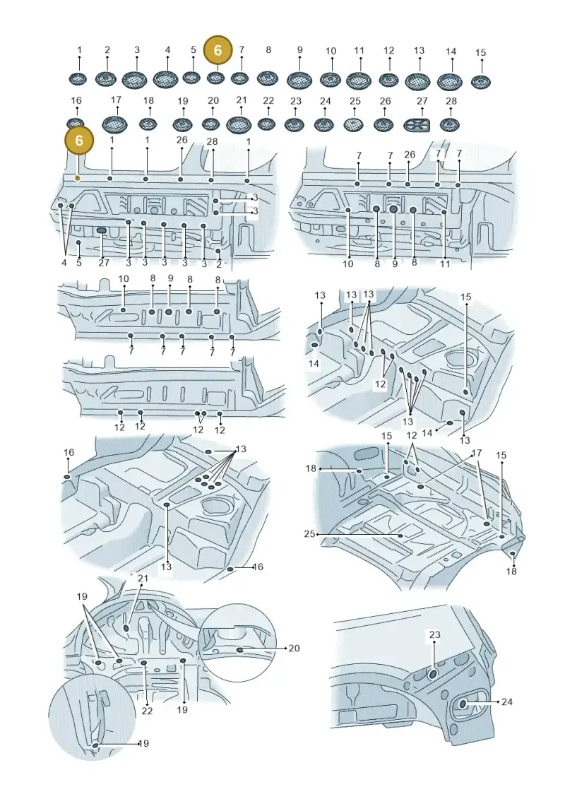 7L0899188 — Audi Q5 (2016-2020) diagram 896803360, position 6