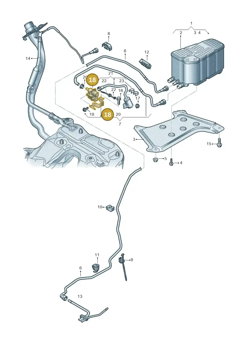 7L0906243F — Audi RS7 Sportback (2019-) diagram 430201850, position 18