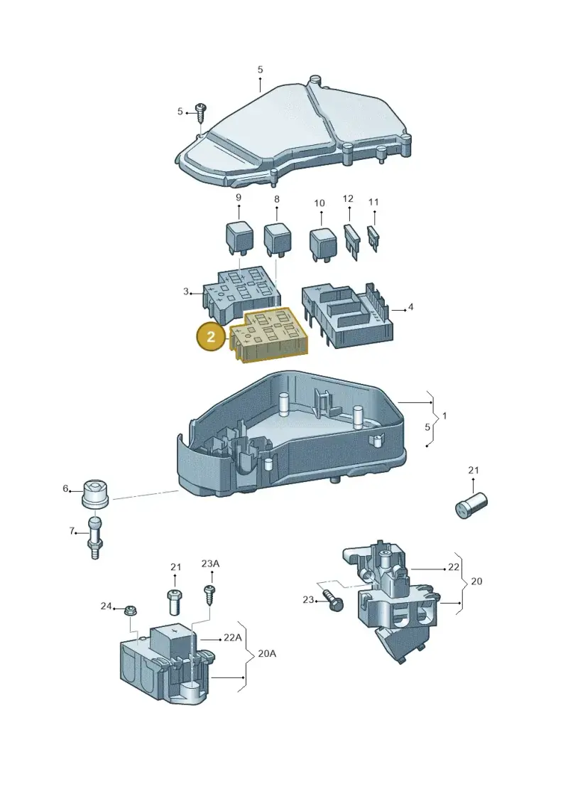7L0937503 — Audi Q7 qu. 3.0 TDI (2009-2015) diagram 274937100, position 2