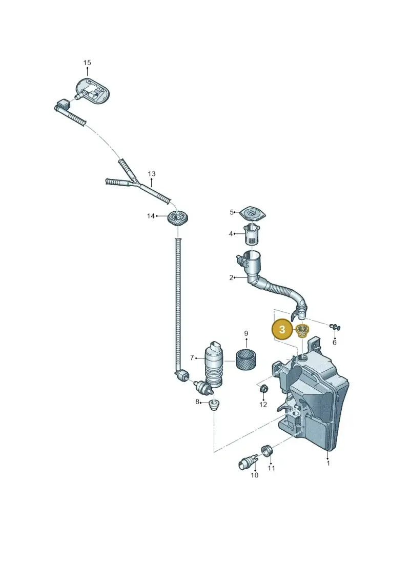 7L0955489 — Audi A1 sportback 1.0 (2018-) diagram 592955010, position 3