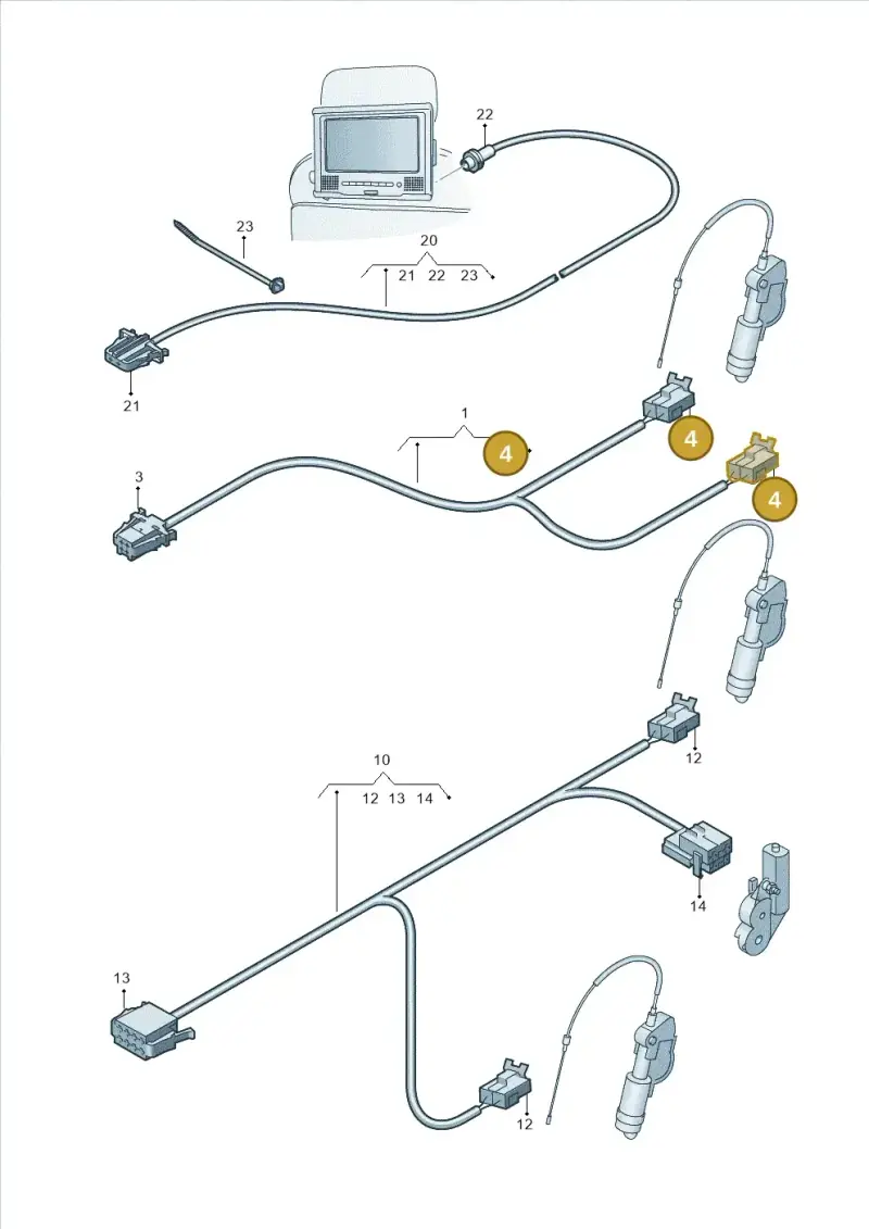 7L0972623 — Audi Q7 qu. 3.0 TDI (2009-2015) diagram 448972150, position 4