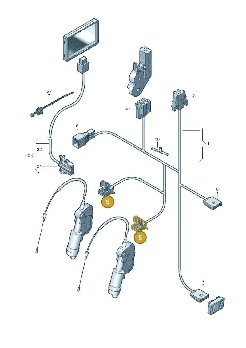 7L0972623 — Audi RS4 Av. qu. 4.2 (2012-2015) diagram 636972250, position 5