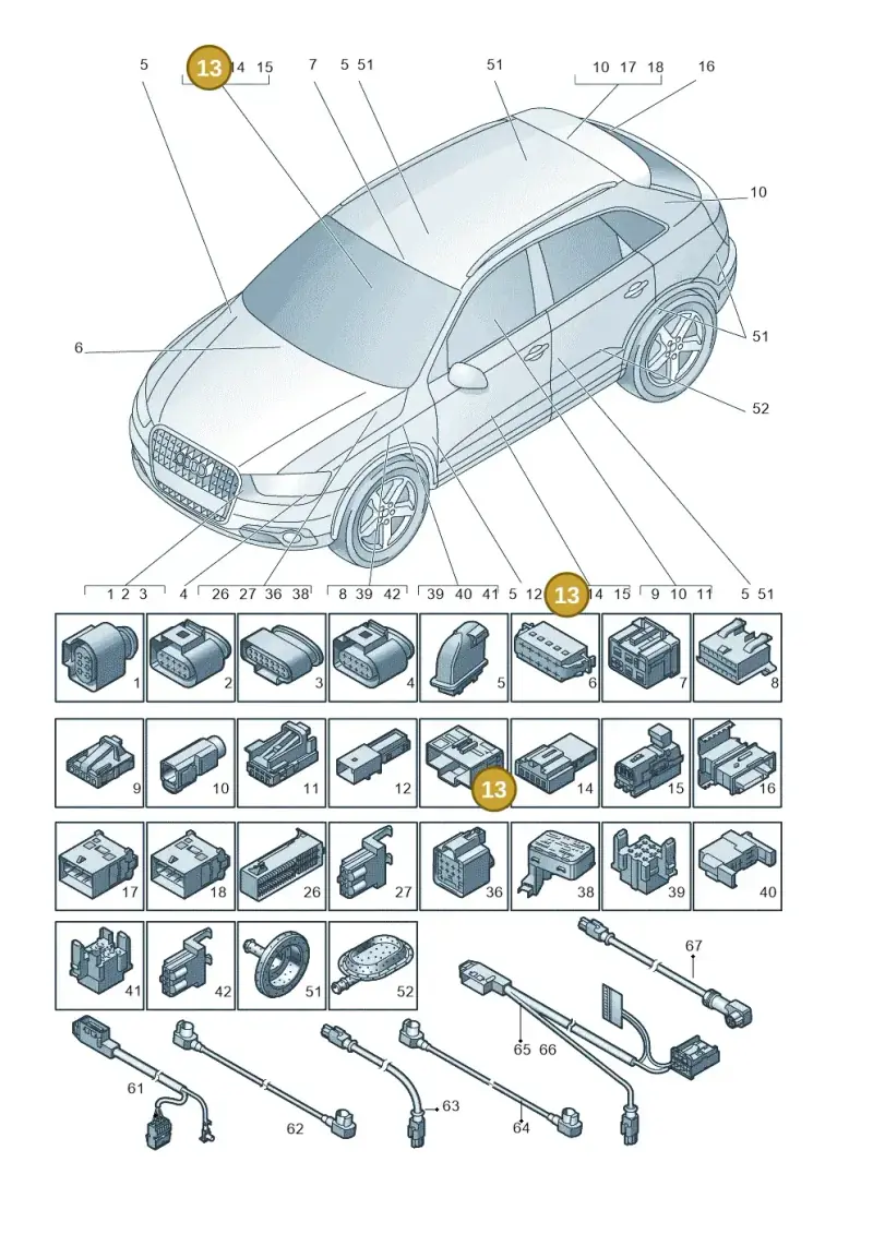 7L0972762 — Audi Q3 1.4 (2016-) diagram 728971790, position 13
