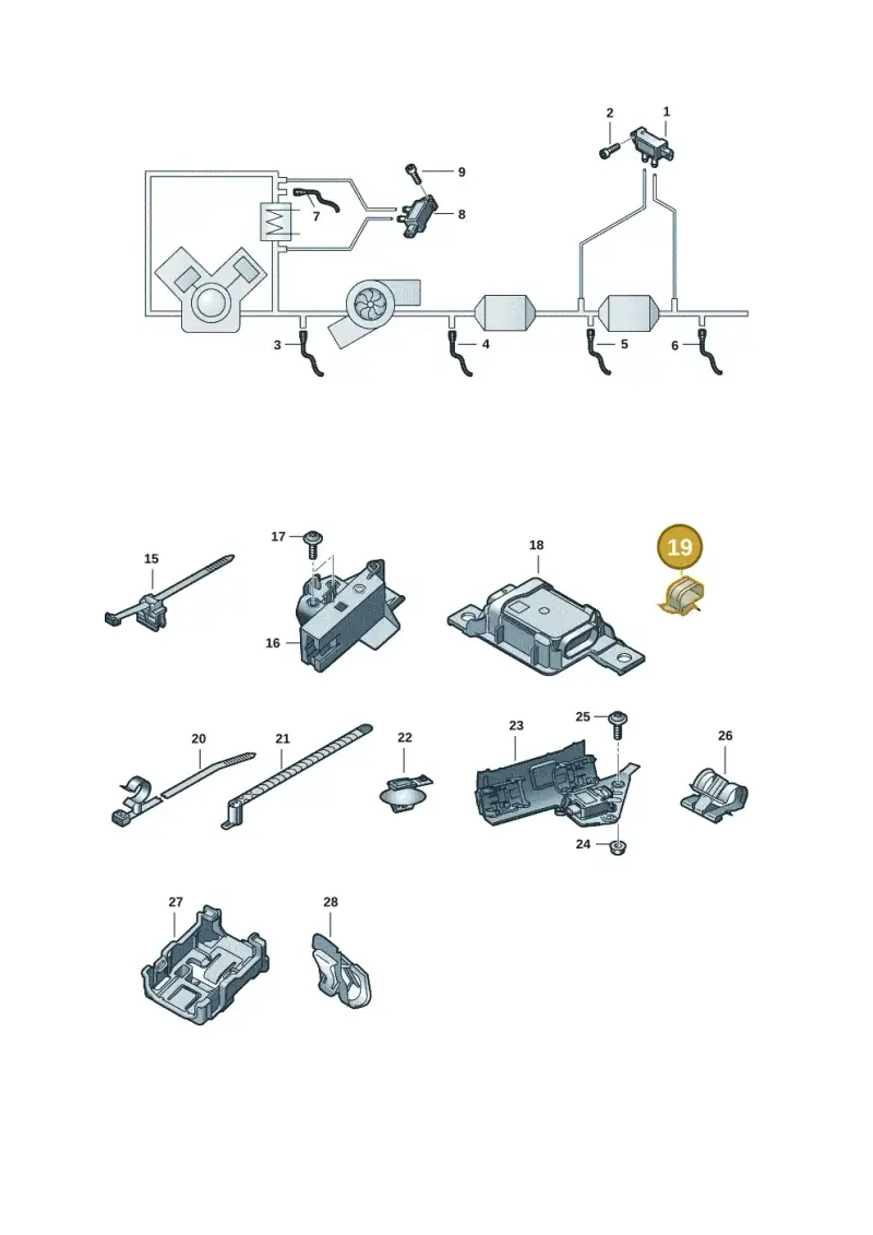 7L5253198 — Audi A6 2.0 (2018-) diagram 430906011, position 19