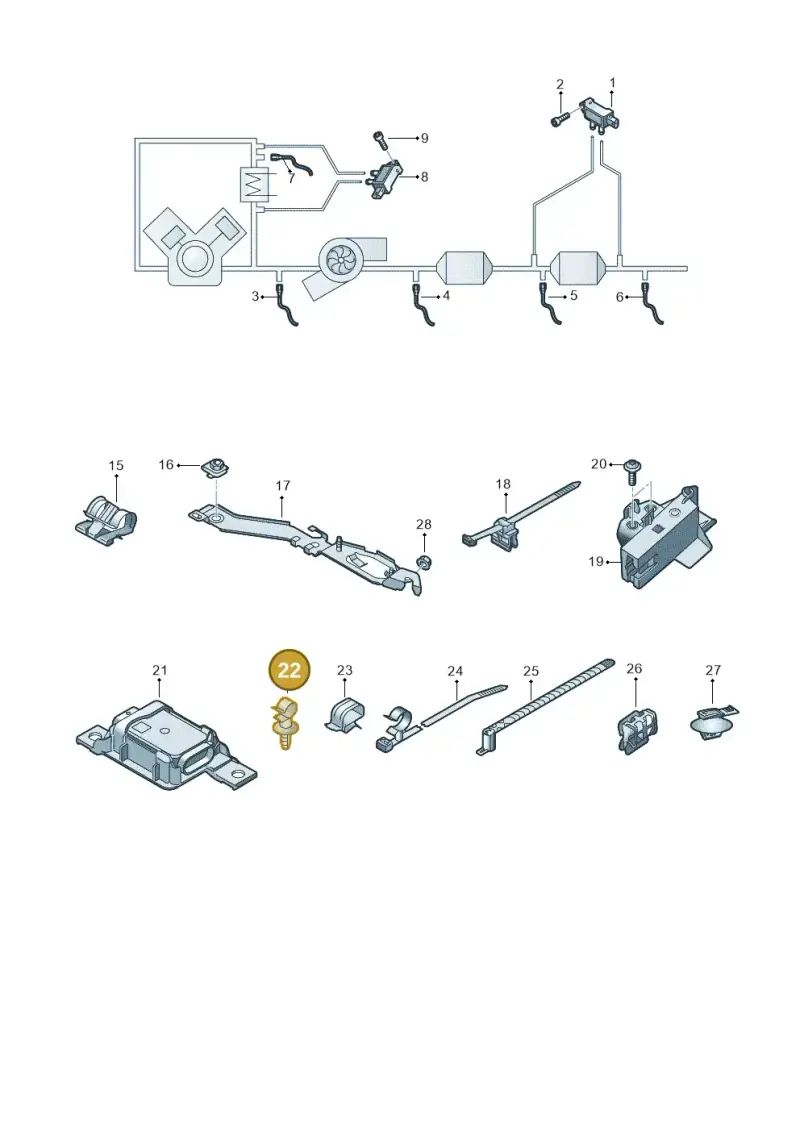 7L5253198 — Audi A4 2.0 (2015-2019) diagram 849906010, position 22