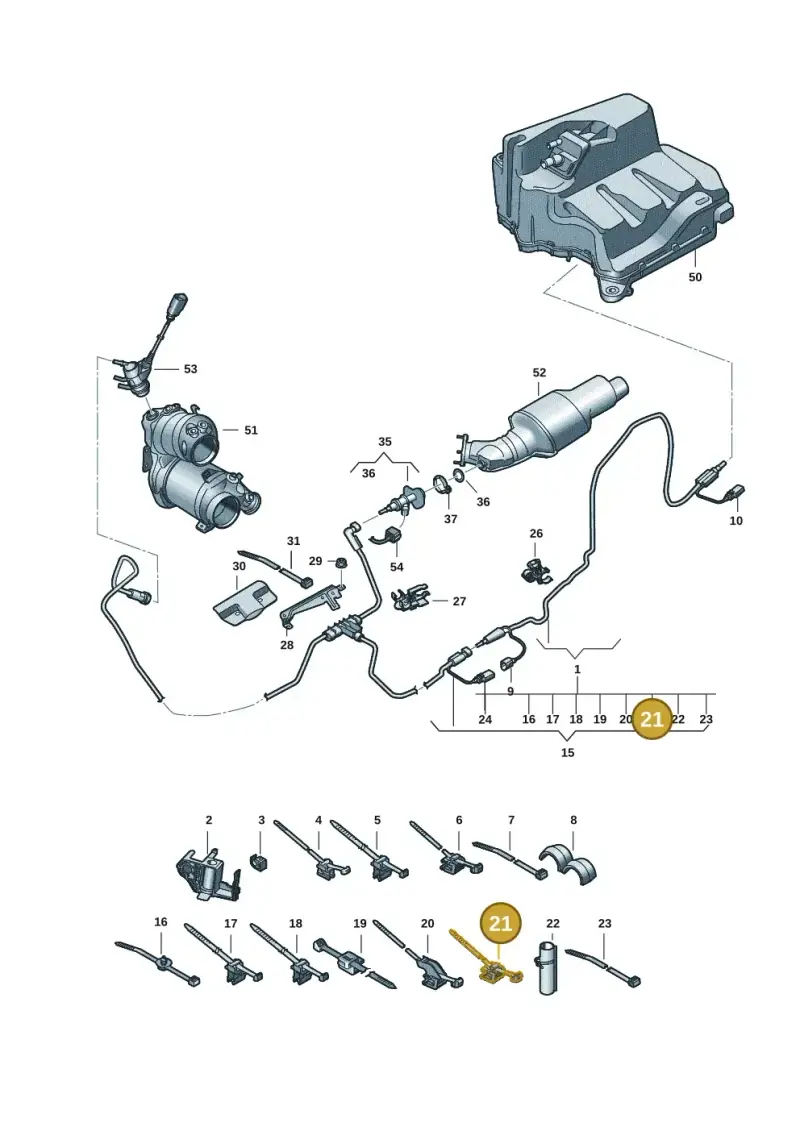 7L5971847B — Audi A5 Limo 2.0 (2024-) diagram 8wh201500, position 21