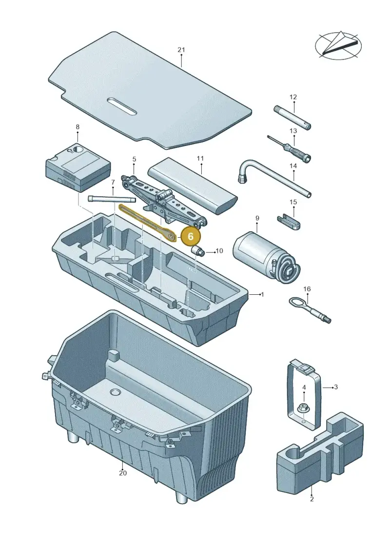 7L6011141 — Audi Q8 e-tron (2018-2020) diagram 586011100, position 6