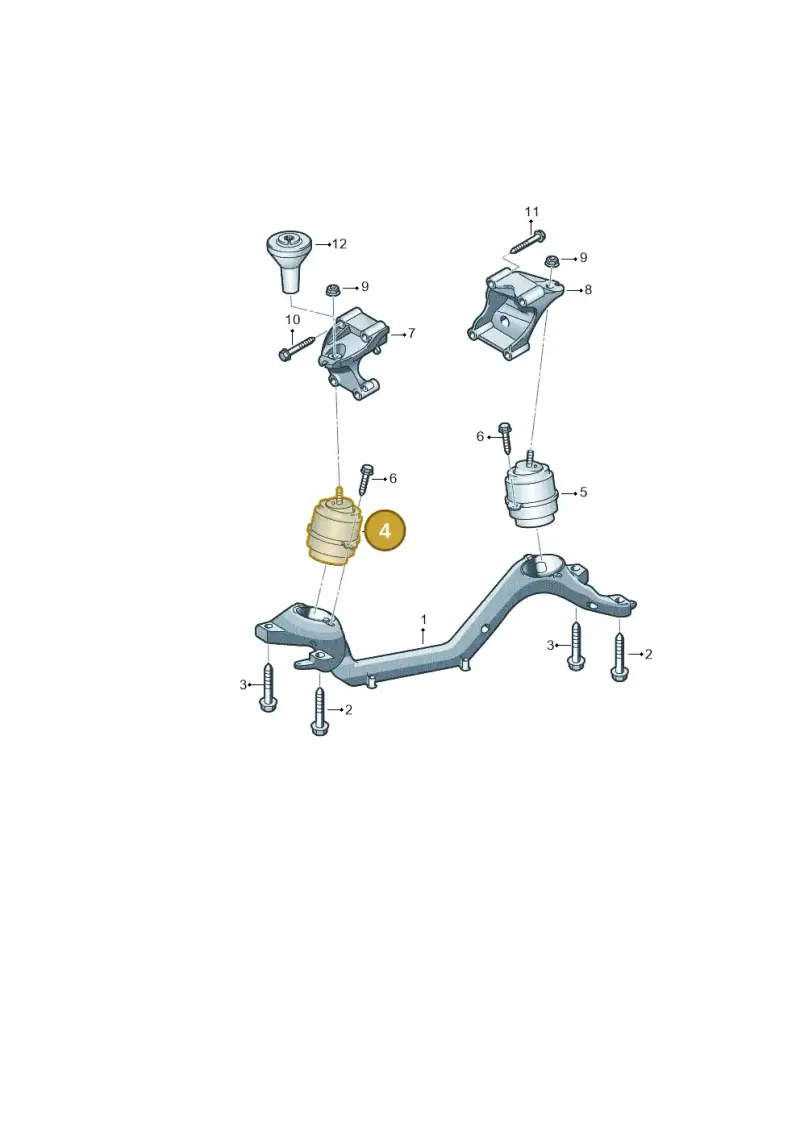 7L6199131A — Audi Q7 qu. 3.0 TDI (2009-2015) diagram 274199500, position 4