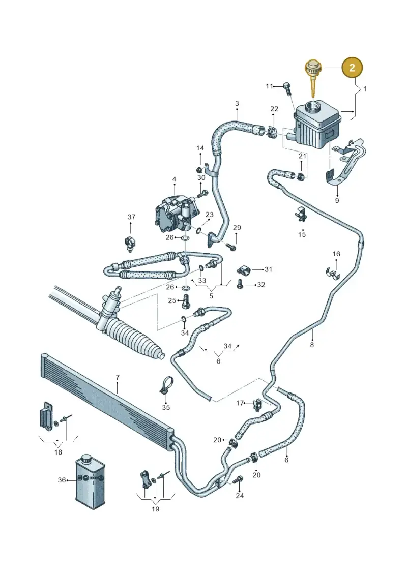 7L6422376 — Audi Q7 qu. 3.0 TDI (2009-2015) diagram 493422600, position 2