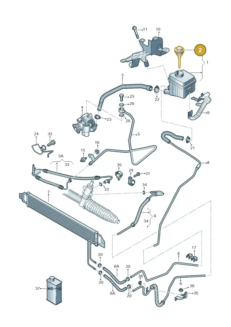 7L6422376 — Audi Q7 qu. 3.0 TDI (2009-2015) diagram 675422800, position 2