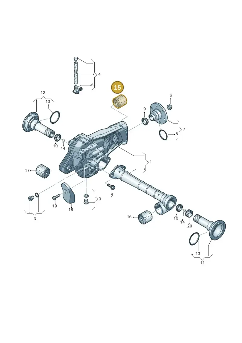 7L6525337 — Audi Q7 qu. 3.0 TDI (2009-2015) diagram 274409030, position 15