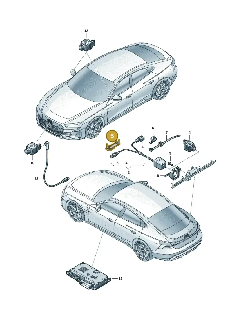 7L6937545 — Audi RS e-tron GT (2020-2020) diagram 4j1907260, position 5