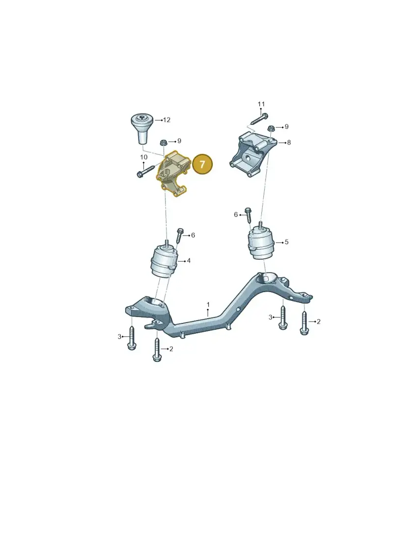 7L8199307F — Audi Q7 qu. 3.0 TDI (2009-2015) diagram 274199500, position 7