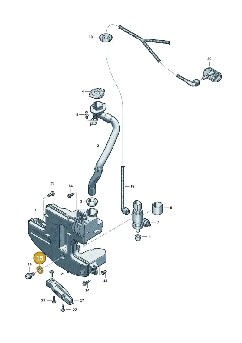 7M0919382 — Audi Q6 e-tron (2023-) diagram f5s955010, position 15
