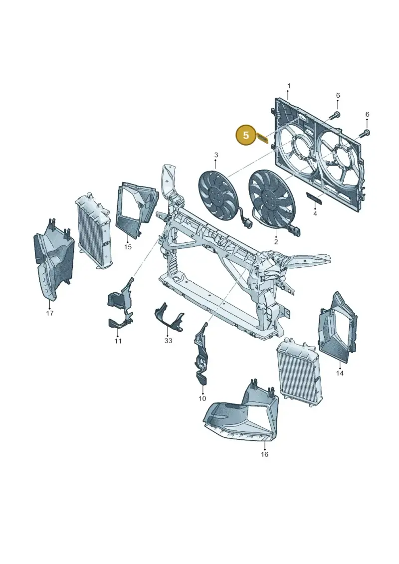 7P0121223 — Audi RS3 Limousine (2017-2020) diagram 853121900, position 5
