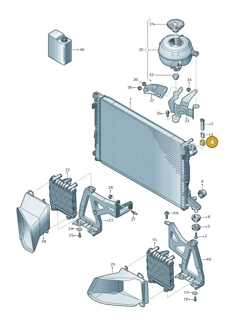 7P0121276 — Audi A6 2.0 (2018-) diagram 430121120, position 4