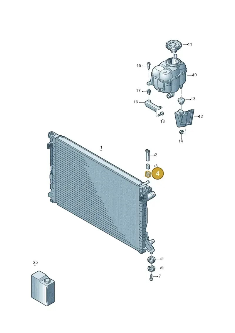 7P0121276 — Audi Q8 Quattro 3,0 (2018-) diagram 859121740, position 4