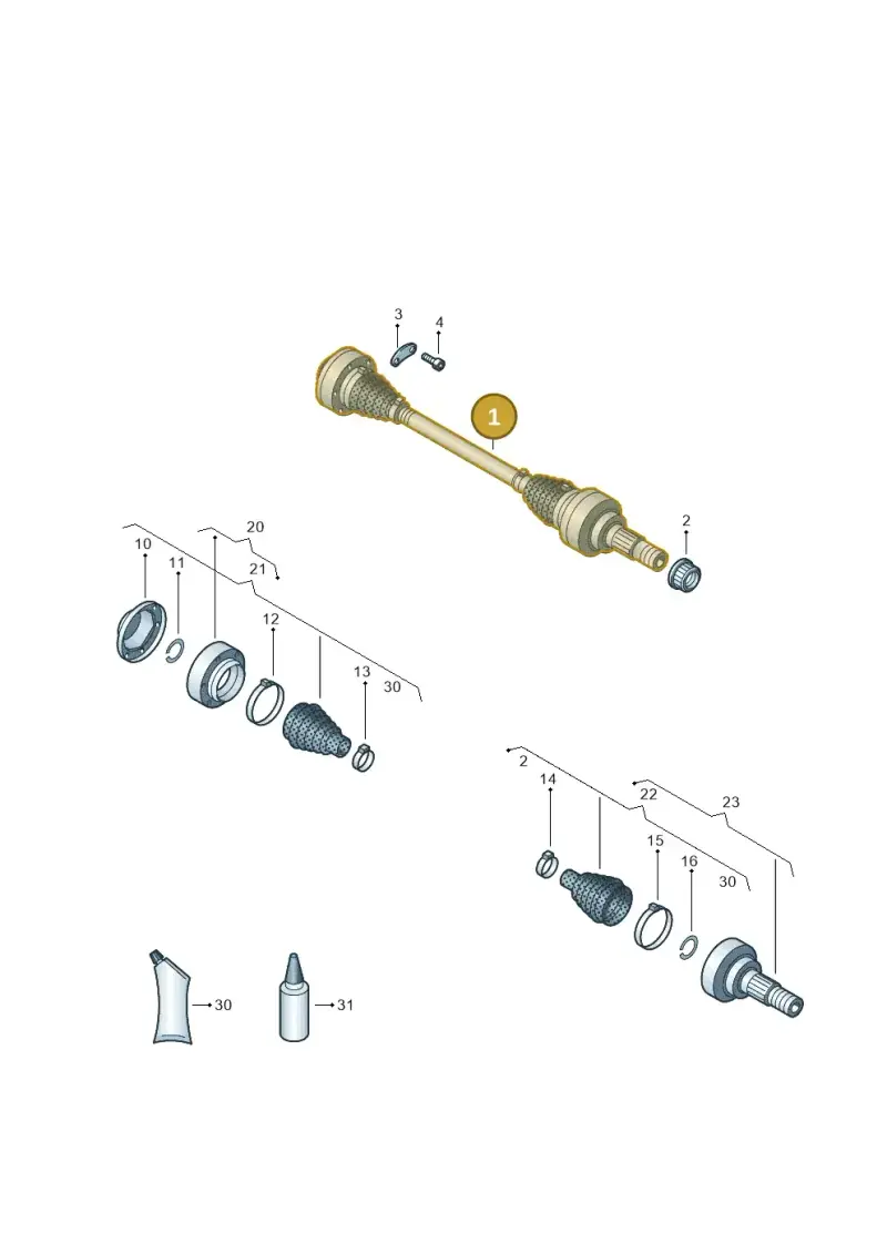 7P0407271C — Audi Q7 qu. 3.0 TDI (2009-2015) diagram 693407200, position 1