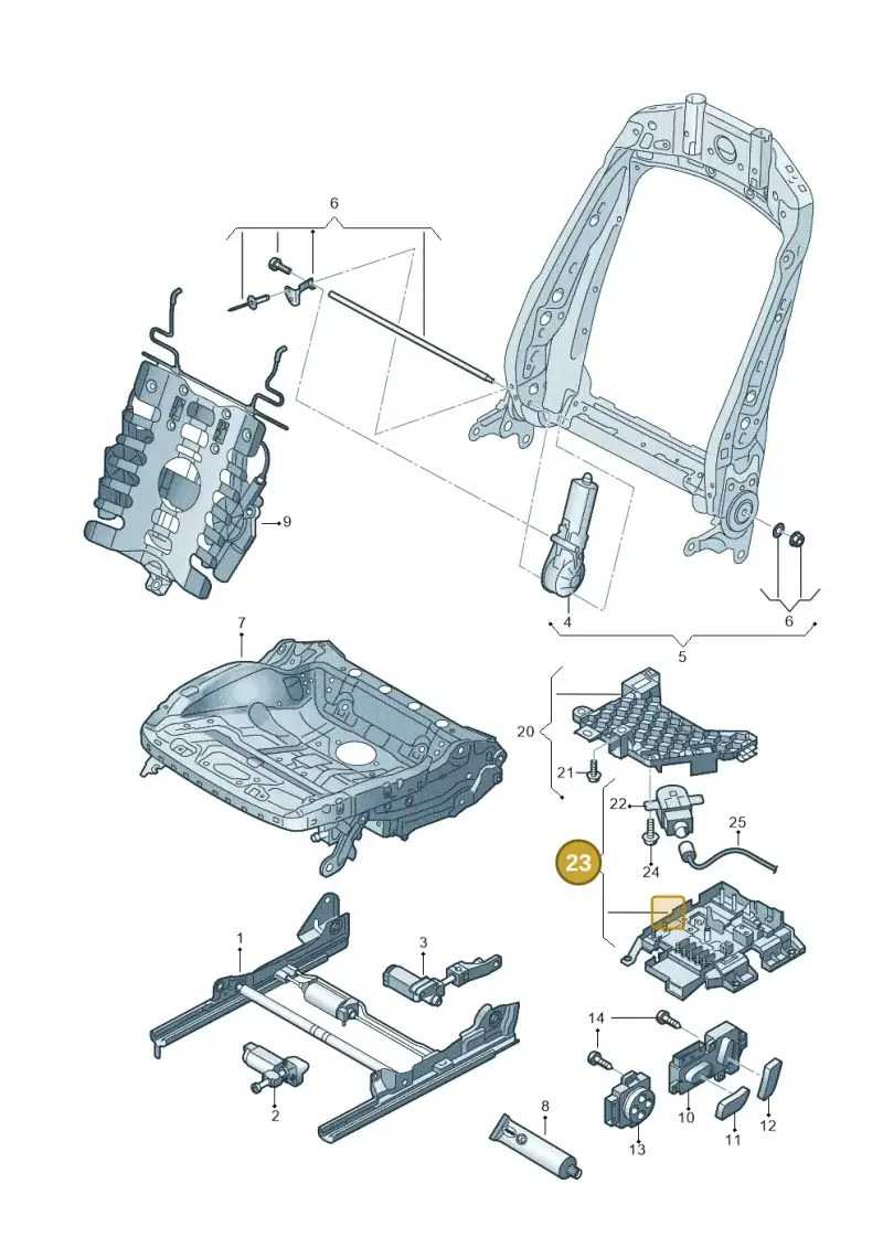 7P0937548F — Audi Q3 quattro (2011-2015) diagram 728959200, position 23