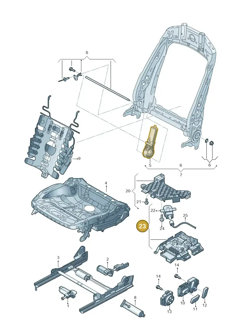 7P0937548F — Audi Q3 2.0 TDI (2014-2019) diagram 855959200, position 23