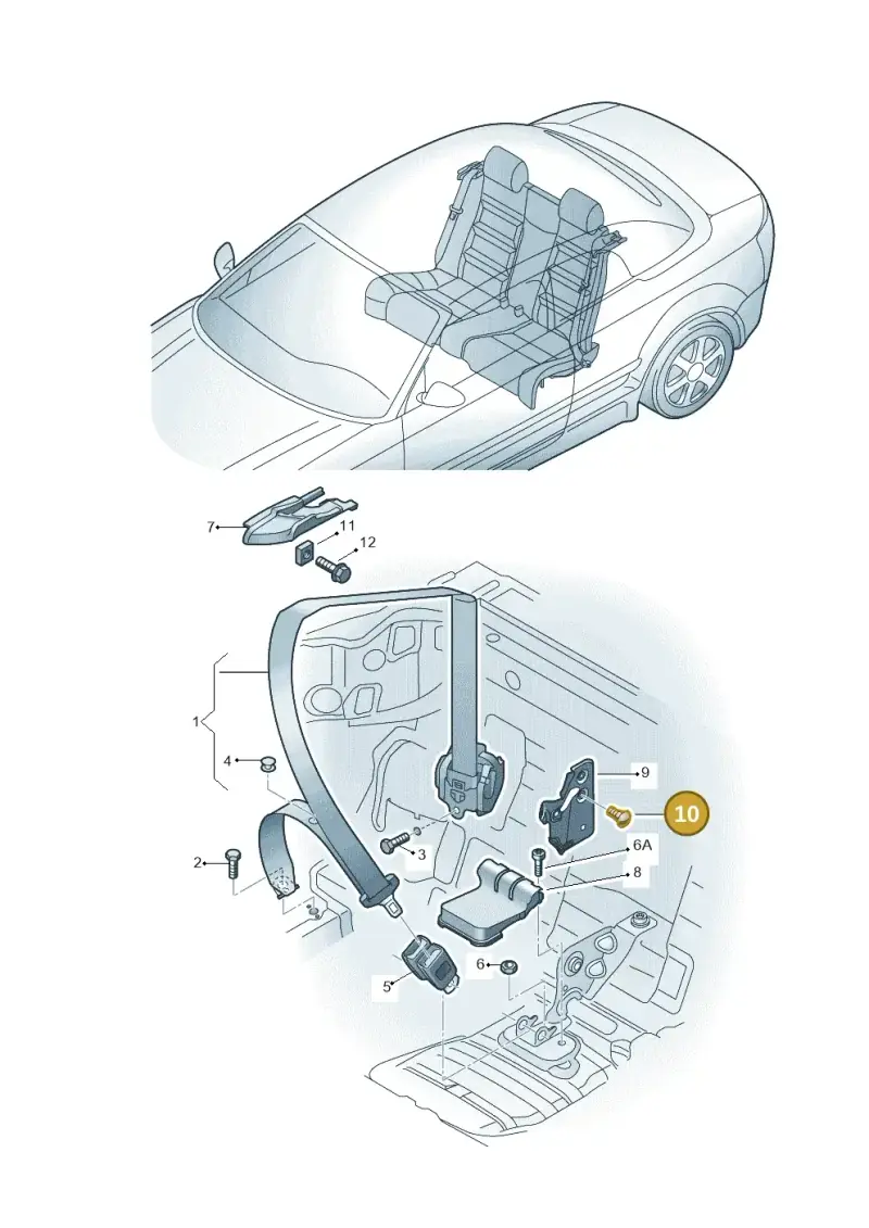 803019813 — Audi Q3 1.4 (2012-2016) diagram 670857700, position 10