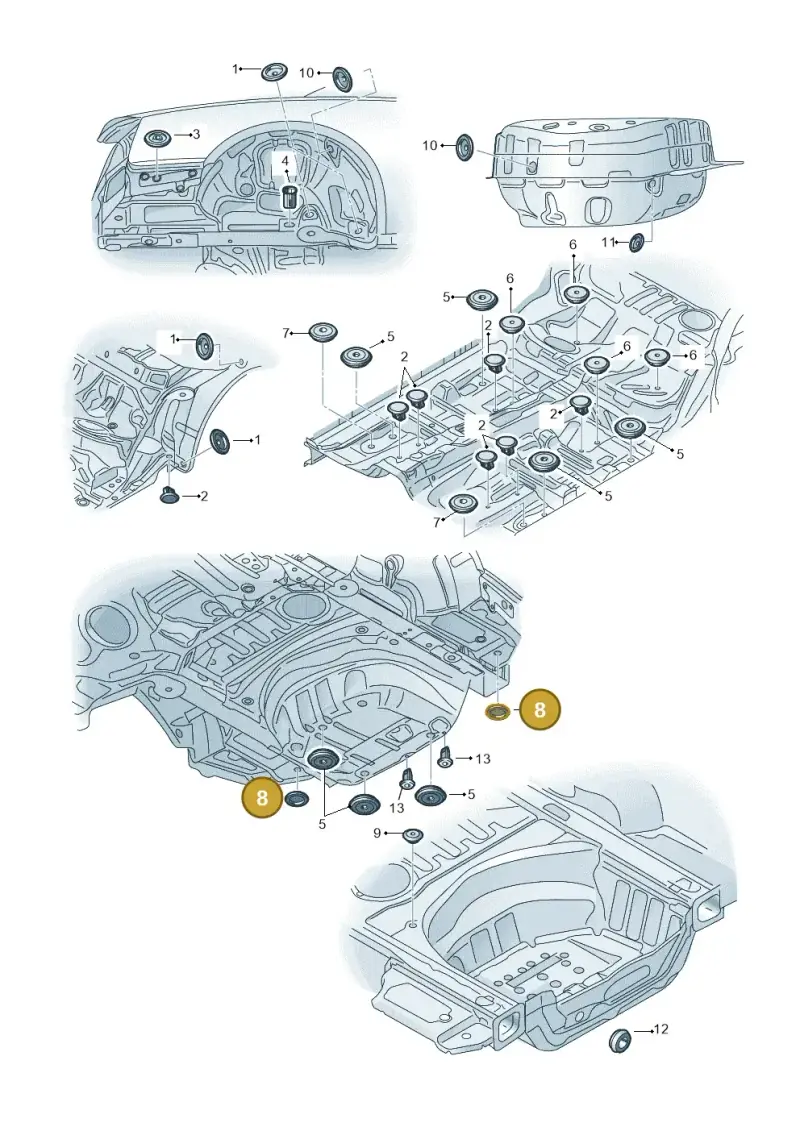 803803583 — Audi RS4 Av. qu. 4.2 (2012-2015) diagram 620803360, position 8