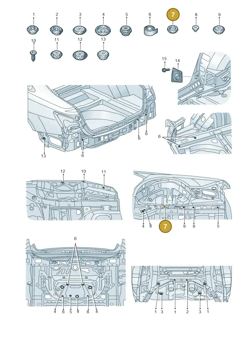 803803583A — Audi RS6 Avant (2019-) diagram 430803036, position 7